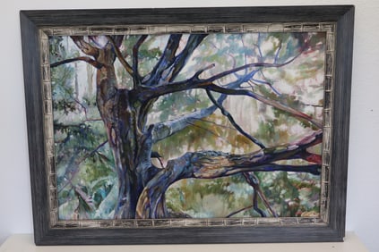 Oil on Canvas Tree painting