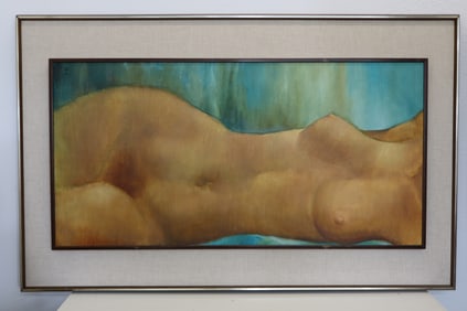 Oil on Canvas nude painting by unknown artist