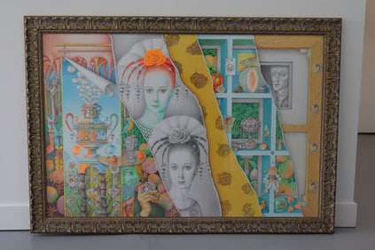 "Algorithm of life"IGOR TULPANOV (RUSSIAN B. 1939), Mixed Media original.