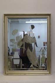 Arte Deco Erté style Mirror
