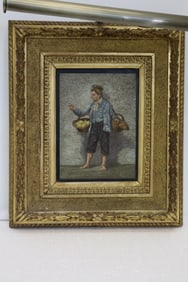 19th Century Italian Micro Mosaic Panel