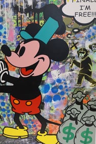 Jozza mixed media original " Finally free"