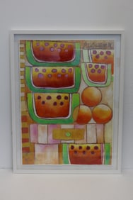 Original Oil on Canvas "Watermelon" By Arubarrena