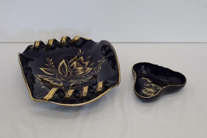 Blue Cobalt Italian Porcelain Candy Dishes