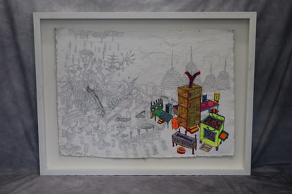 Nicolas Leiva (Argentinian, b. 1958) Mixed media Painting