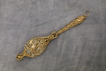 14k Gold Folding Opera Glasses