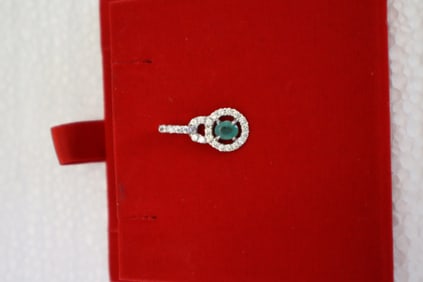 Diamond and Emerald Pendant