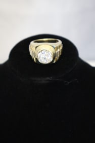 Rolex Style 2- tone Diamond Ring