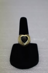 Heart Shaped Synthetic stone ring