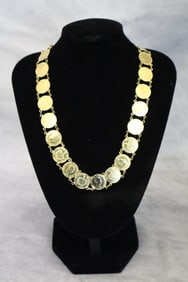 Republic De Cuba Gold peso Neclace