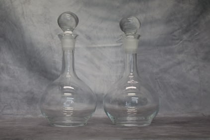 Crystal Decanter pair