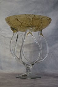 Jozefina KROSNO (Polish) crystal centerpiece