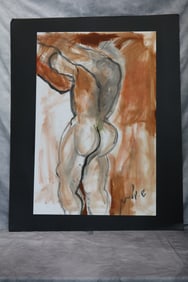 Original watercolor by Shoshana Becker (Israeli, American)Original watercolor by Shoshana Becker