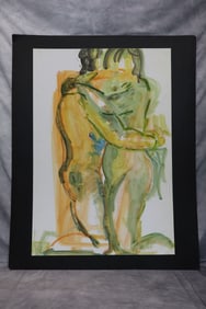 Original watercolor by Shoshana Becker (Israeli, American)