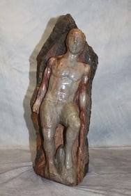 Semi-Precious and Stone Carving of A Woman