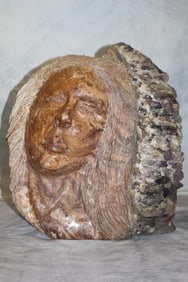 Semi-Precious and Stone Carving of A Man