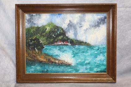 Original Oil Painting "Fish Creek" signed R. Modric