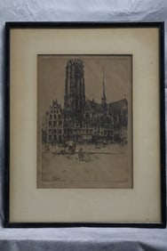 Jan C. Vondrous (American, Czech 1884-1970) Etching