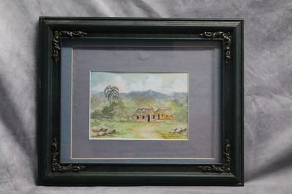 Water Color Painting Signed Leandro Gonzaled 92