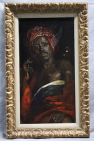 African Oil Painting unsigned
