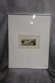 "Reclining Nude on Bed" By Henry Moore(1898-1986, English)