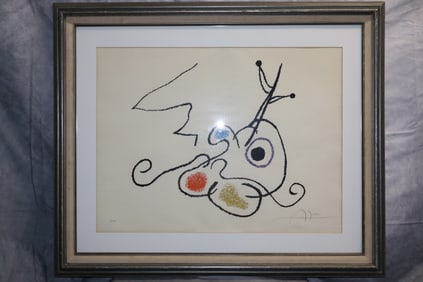 Joan Miro (French, Spanish) Lithograph  from 1971