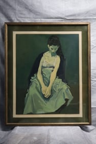Print by Raphael Soyer (1899-1997, Russian, American)