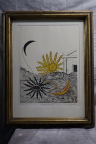 Giorgio de Chirico (Flight 1888-Rome 1978) Extinguished sun and waxing moon