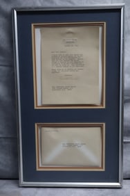 President Ronald Reagan Hand SIgned Letter