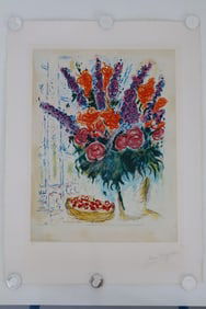 "Le Grand Bouquet" by Marc Chagall Limited Ed of 50