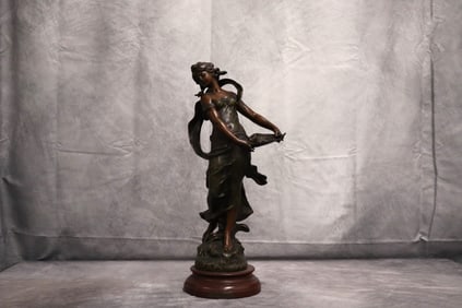 Aug Moreau(French, 1834-1917) Bronze Statue