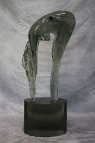Loredano Rosin (Italian 1936-1992) Glass Sculpture.