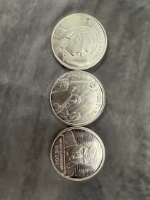 Set of 3 45th President Donald Trump Silver Coins