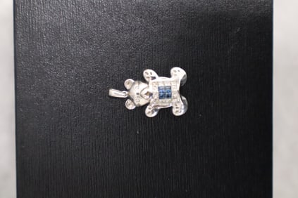 Gold, Dimond, and Sapphire Teddy Bear