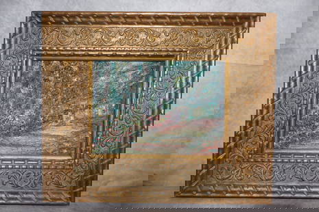 "A path in the woods" By Wendy White: "A path in the woods" by Wendy White, oil on canvas Dimensions: H:9in L:11in