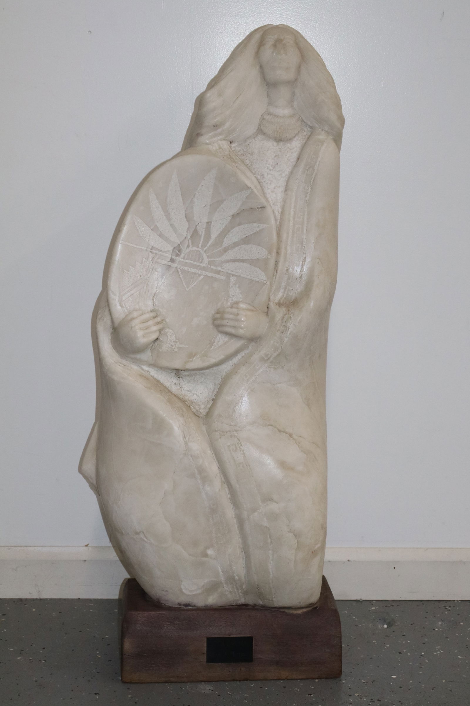 A.P Martinez White Marble Statue