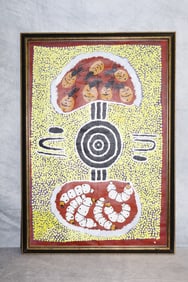 Mary Nabljarrie(Aborginal) Oil on Canvas