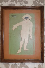Old Serigraph After Picasso "Le Petit Pierrot"