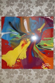 "Erogenous Zone" by Mac Worthington(American) Acrlyic on metal