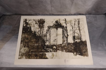 "The Great Portal" Alain Kleinmann (French, b.1953) Lithograph