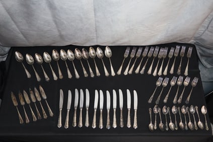 Württembergische Metallwarenfabrik German silver 60pc set