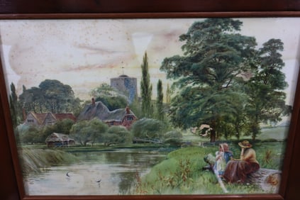 Antique Walnut Music Box