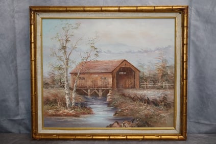 Oil On Canvas Painting By Medina