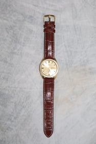 Vintage Omega 1960s Gold Case Watch