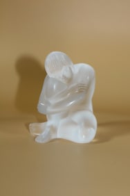 Lalique Clear Satin-Finished Nude Figure