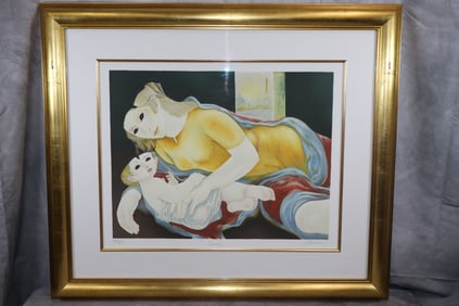 ALFONSO ARANA (PUERTO RICAN, 1927-2005) "Oraison" Lithograph