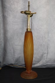 Amber Glass Lamp