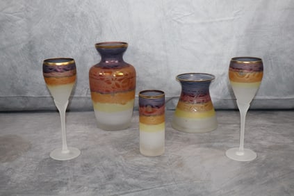 Elegant Handcrafted Decanter and Glass Set