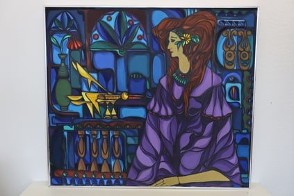 Jose M. Mijares (Cuban, 1921-2004)  Oil on Canvas Painting