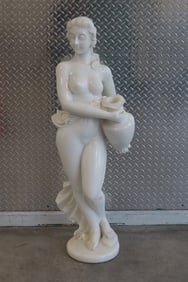 White Marble Neoclassical statue
